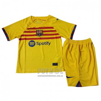 Camiseta Barcelona Cuarto Nino 2022 2023