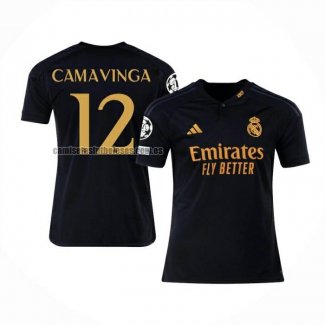 Camiseta Real Madrid Jugador Camavinga Tercera 2023 2024