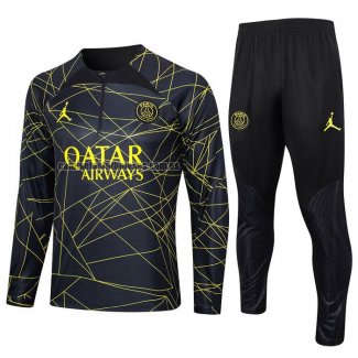 Chandal de Sudadera del Paris Saint-Germain Jordan Nino 2023 2024 Negro